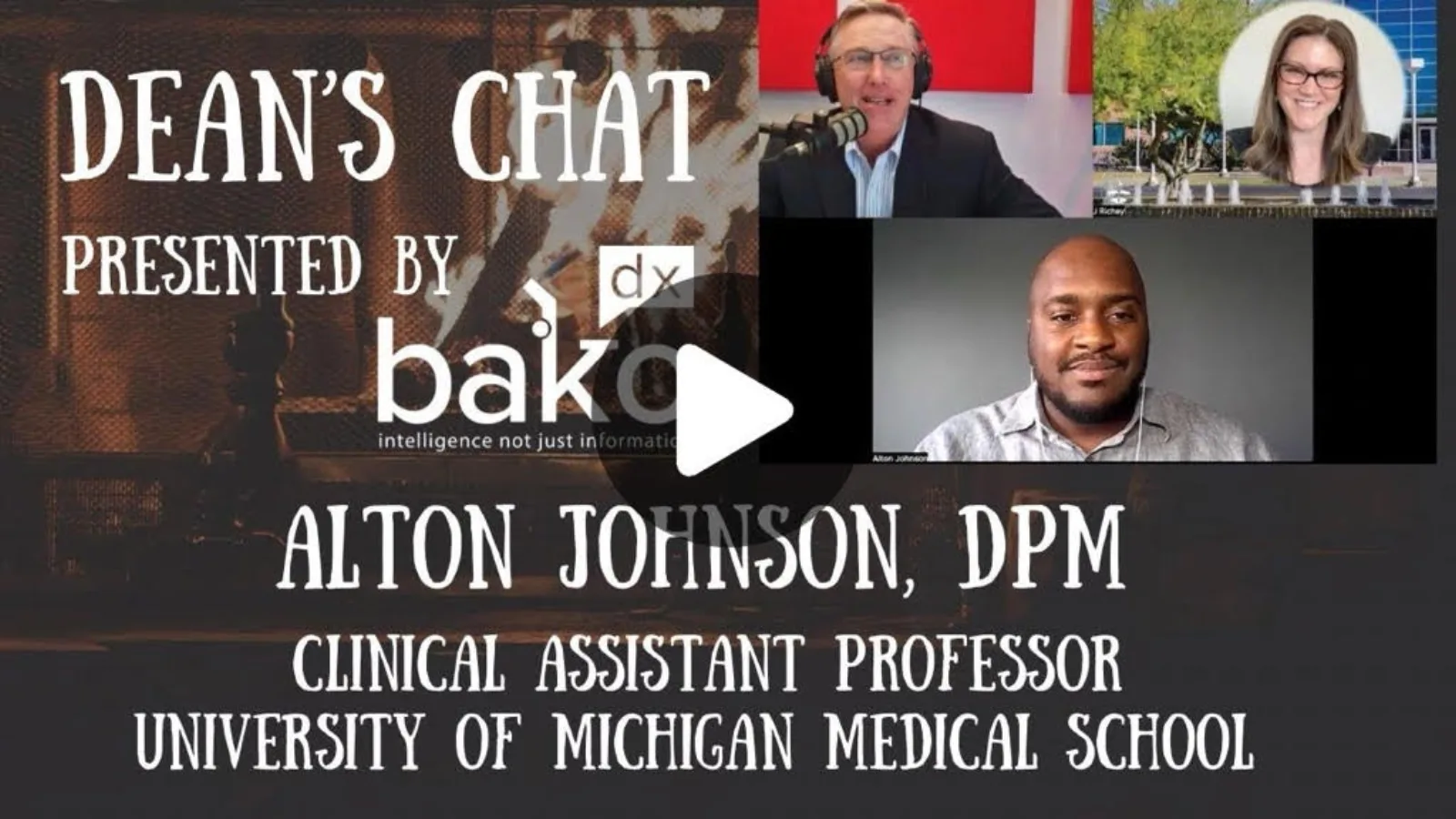 Dr. Alton Johnson featured on the Dean's Chat podcast